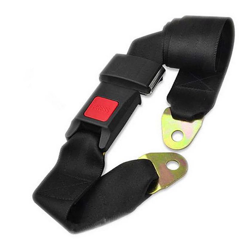 Safety Two Point Adjustable Belt 1PC Black Universal Car Vehicle Seat Belt Extension Extender Strap car seat belt extender