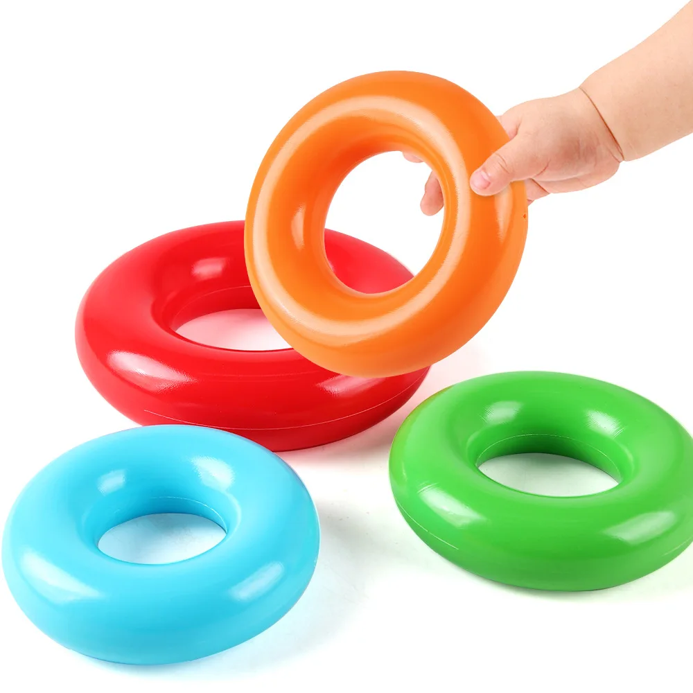 Rainbow Rotating Music Stacking Music Colorful Stacking Circle 1-3 Year Old Baby Tower Puzzle Early Education Toy