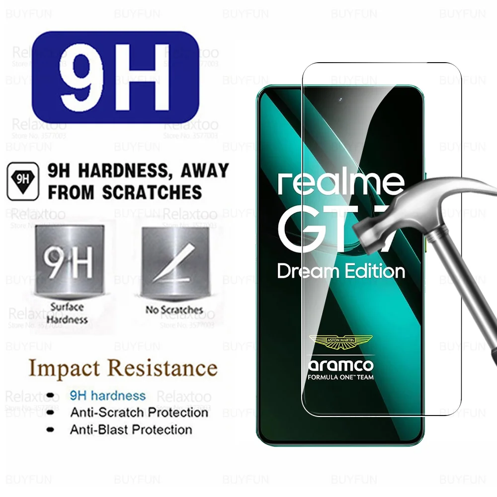 Premium Tempered Glass Screen Protector - 4 Pack for RealmeGT7 Dream Edition