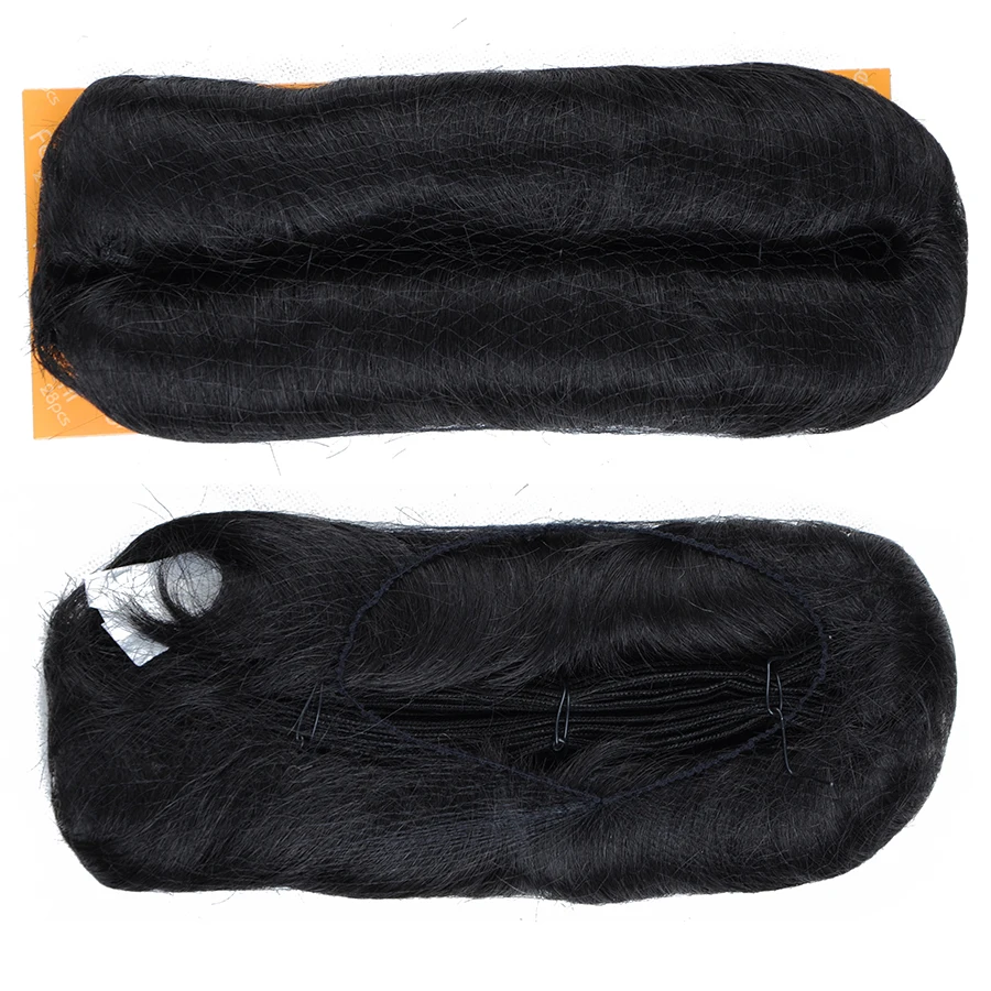 Fasci di tessitura di capelli umani da 28 pezzi con chiusura estensioni dei capelli di trama antiurto da 3/4/5 pollici una confezione per una testa piena - immagine 2