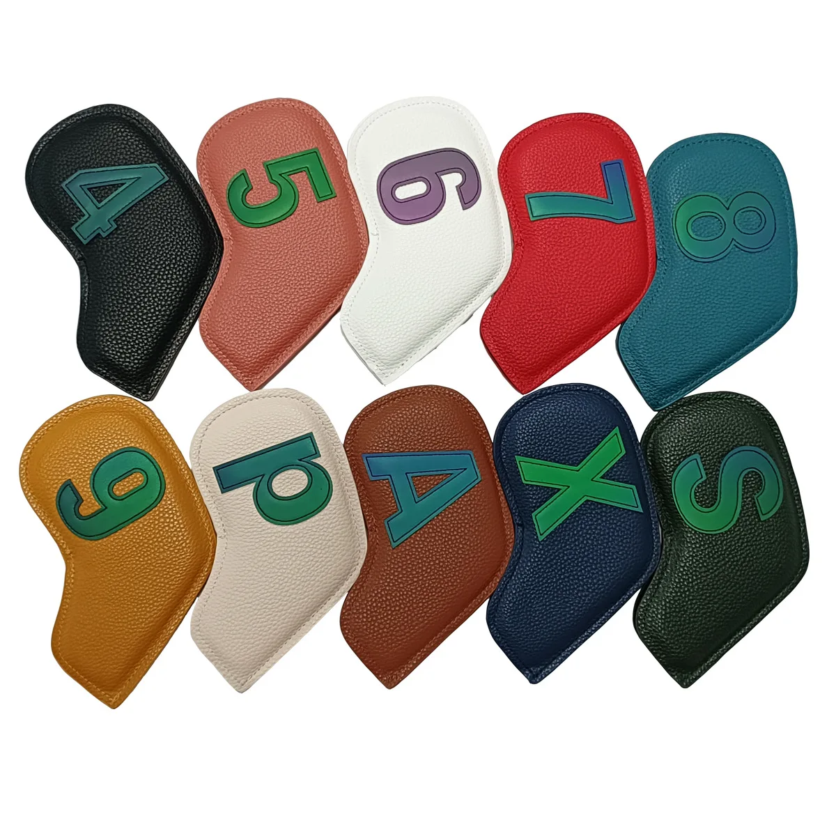 

Golf Iron Head Covers Oil Edge Factory Price Golf Club HeadCovers Wedge Club Head covers 10pcs