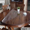 2022 New Round PVC Tablecloth Waterproof Oilproof able Cover Glass Soft Cloth Table Cover Home Kitchen Dining Room Placemat 1mm 1