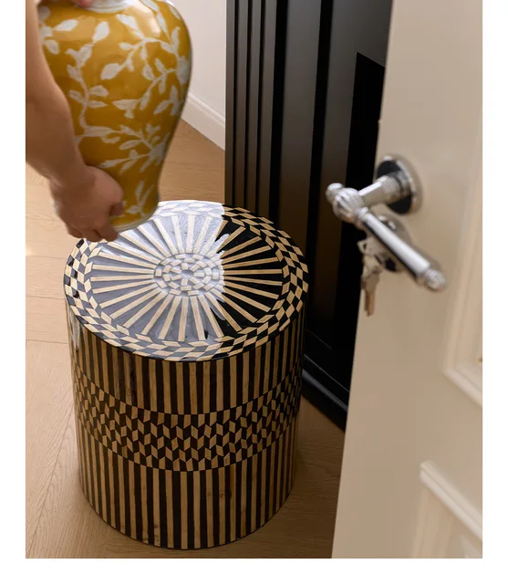 Striata Geo Side Table 42 Striata Geo Side Table 42