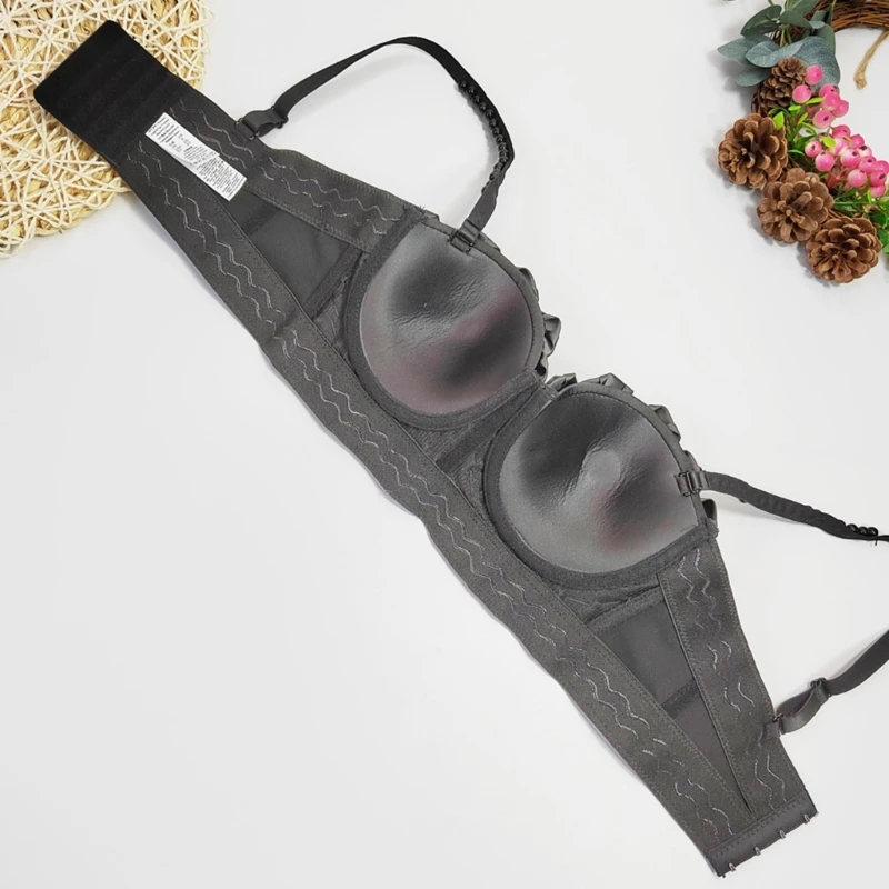 Corsets Bras for Women 3D Rose Floral Pearls Beaded Bustiers Top