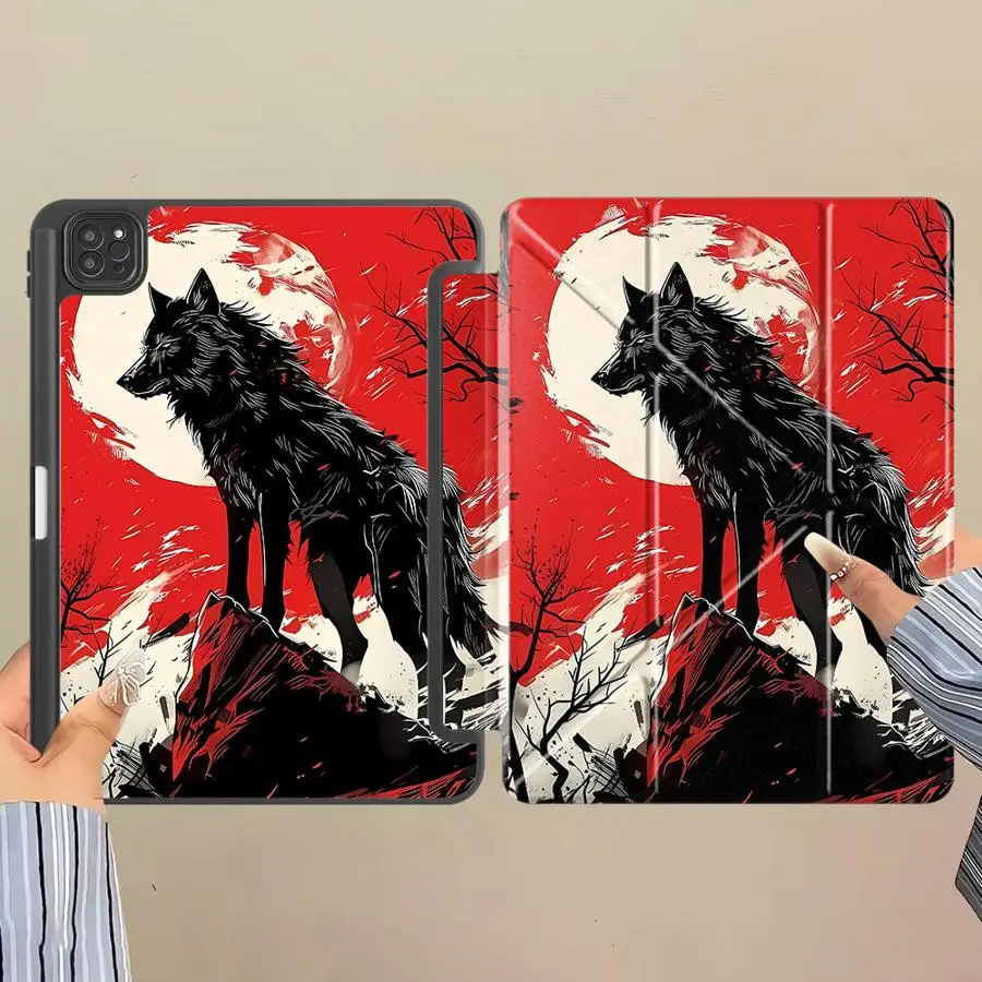 Wild Wolf Tablet Holder Cover Case - Universal Fit