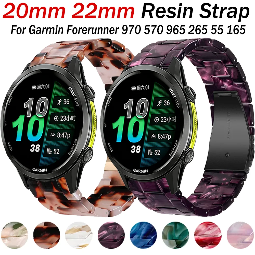Resin Strap: Comfortable Bracelet for Smartwatches (20mm/22mm)