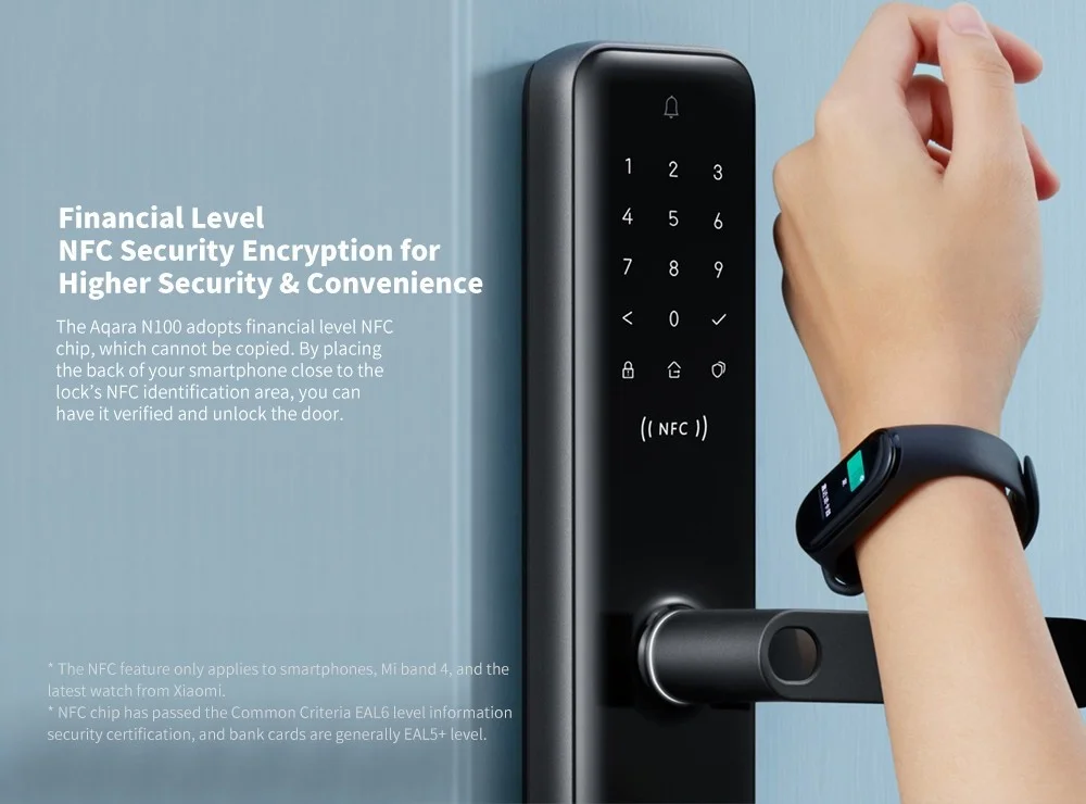 N200 N100 Smart Door Lock Fingerprint Locks For Bluetooth Password NFC Unlock Mi