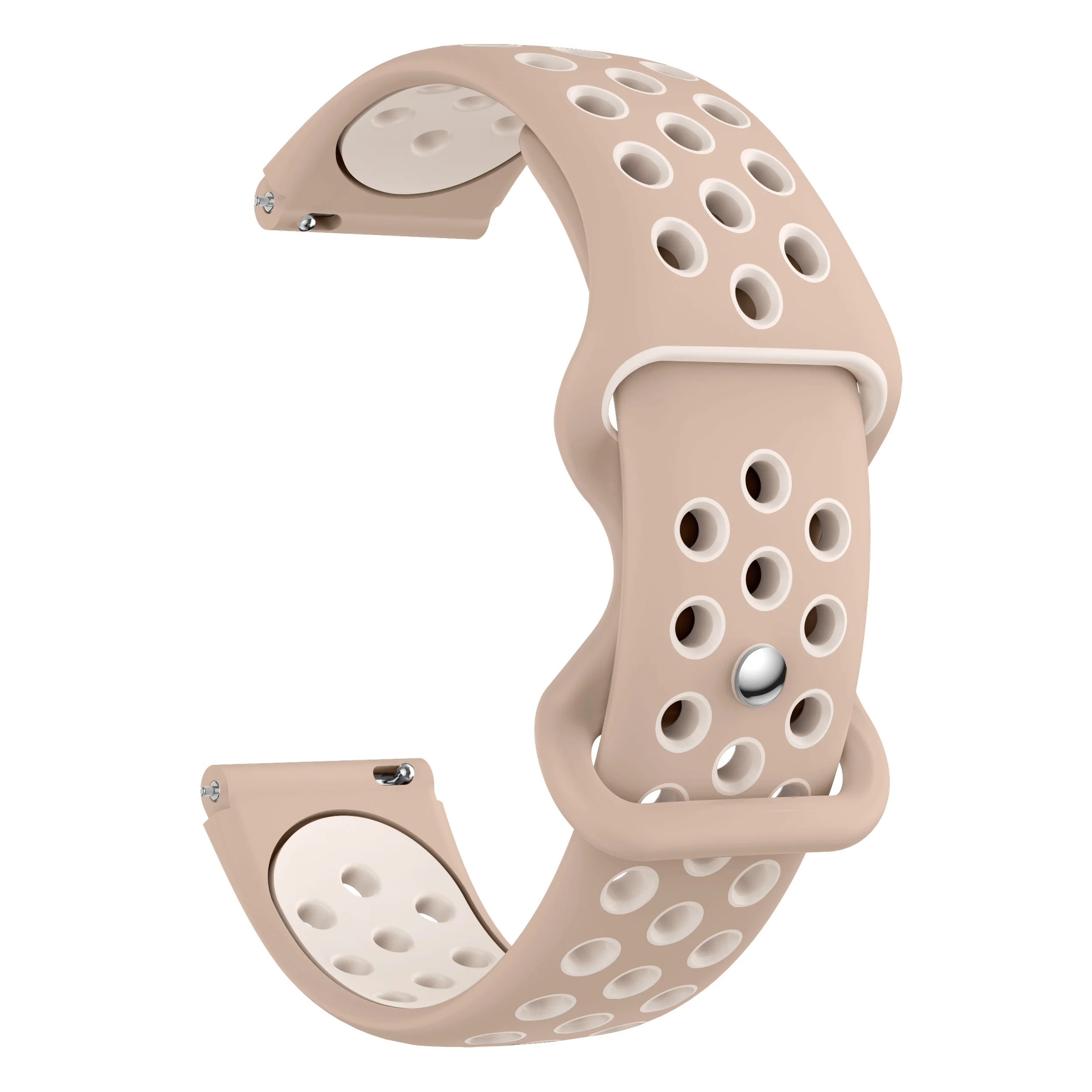 Quick-Dry Breathable Sport Wristband: Soft Silicone Band with Round Hole Strap Design