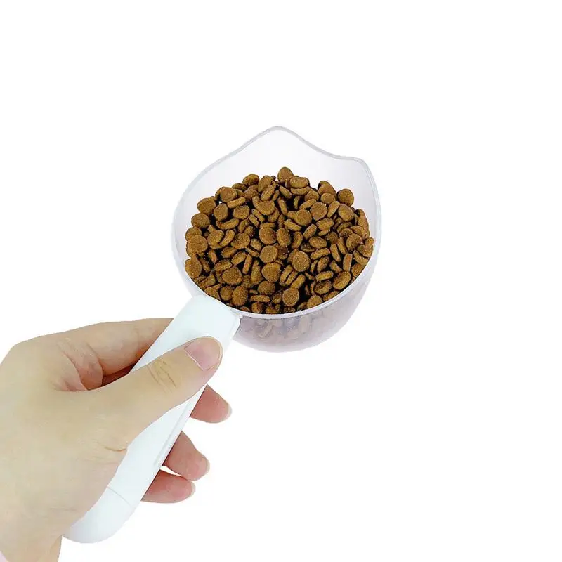 Pet Food Scale Spoon Dog Cat Feeding Bowl Kitchen Scale Spoon Dog Food Measuring Scoop Cute Cat Food Spoon For Dry Dogs Cats images - 6