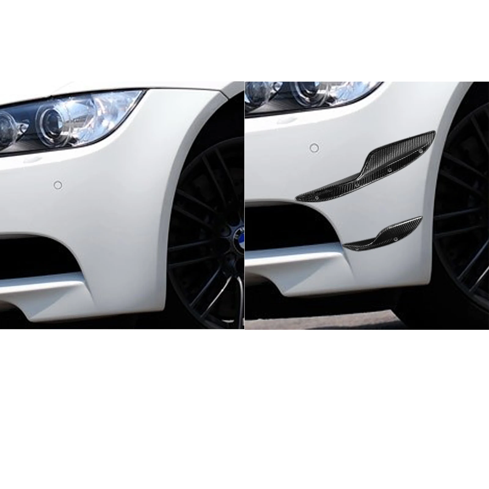For BMW E92 Front Bumper Air Knife Four-Piece Set Dry Carbon Fiber Automobile Exterior Decoration Refit Accessories