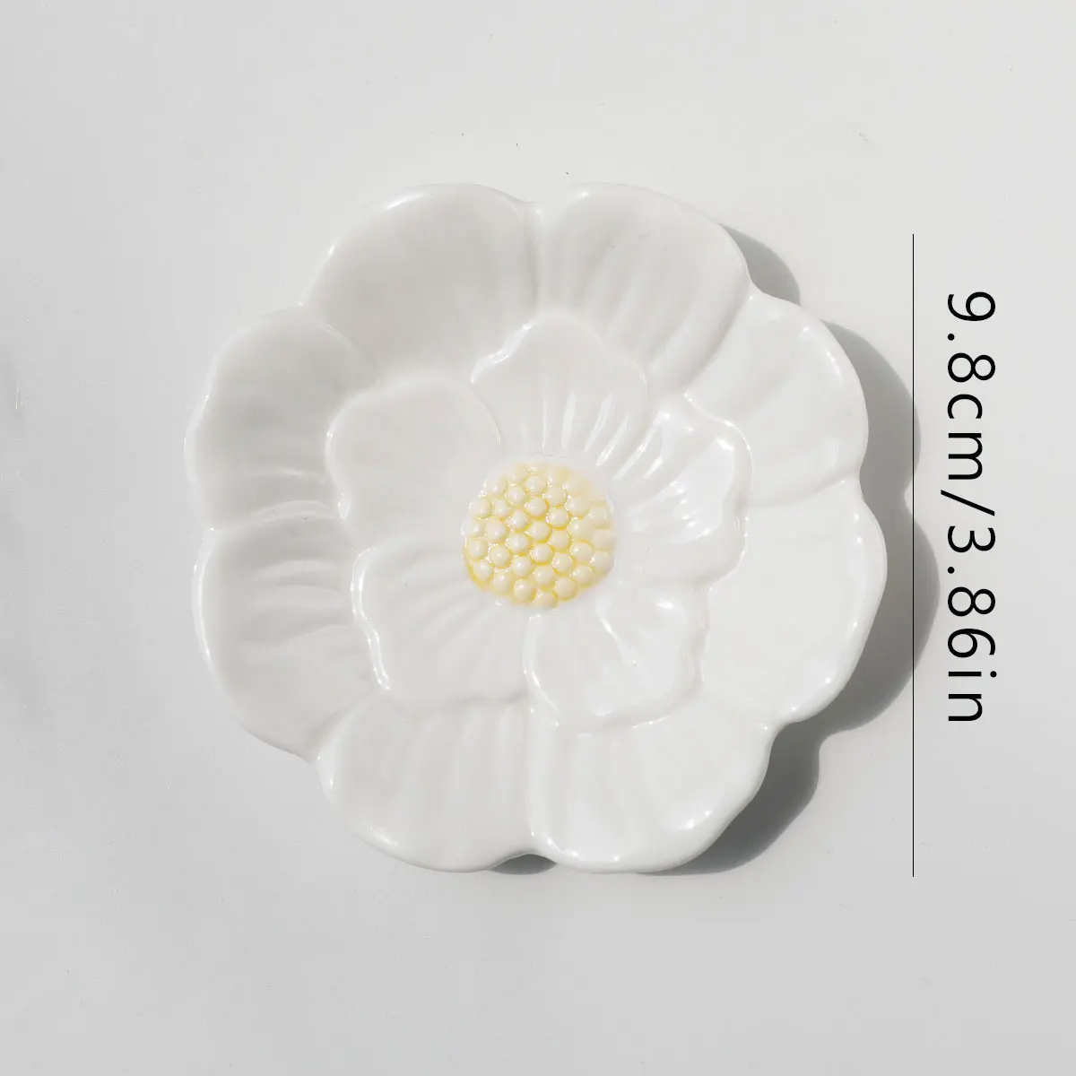 1Pc Ceramic Jewelry Tray Lotus Flower Ring Dish Holder Porcelain Trinket Tray Decorative Trinket Plate for Ring Necklace 4