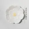 1Pc Ceramic Jewelry Tray Lotus Flower Ring Dish Holder Porcelain Trinket Tray Decorative Trinket Plate for Ring Necklace 4