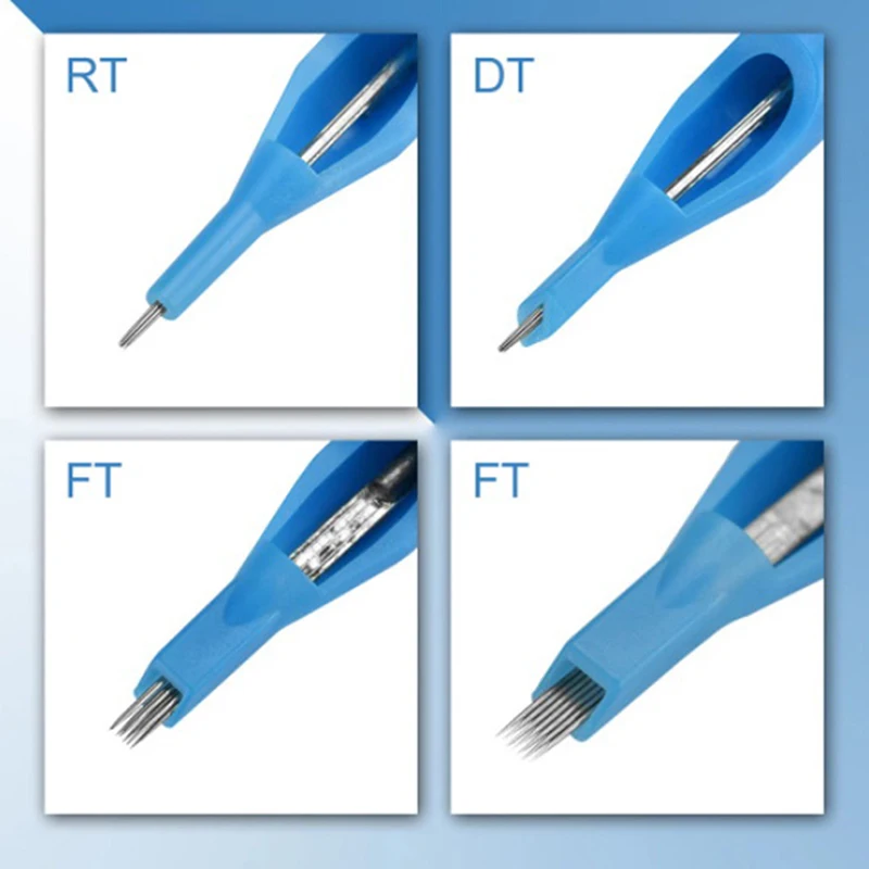 Sterile Disposable Tattoo Nozzle Tips Needle Tube Mixed Sizes RT+DT+FT 50Pcs