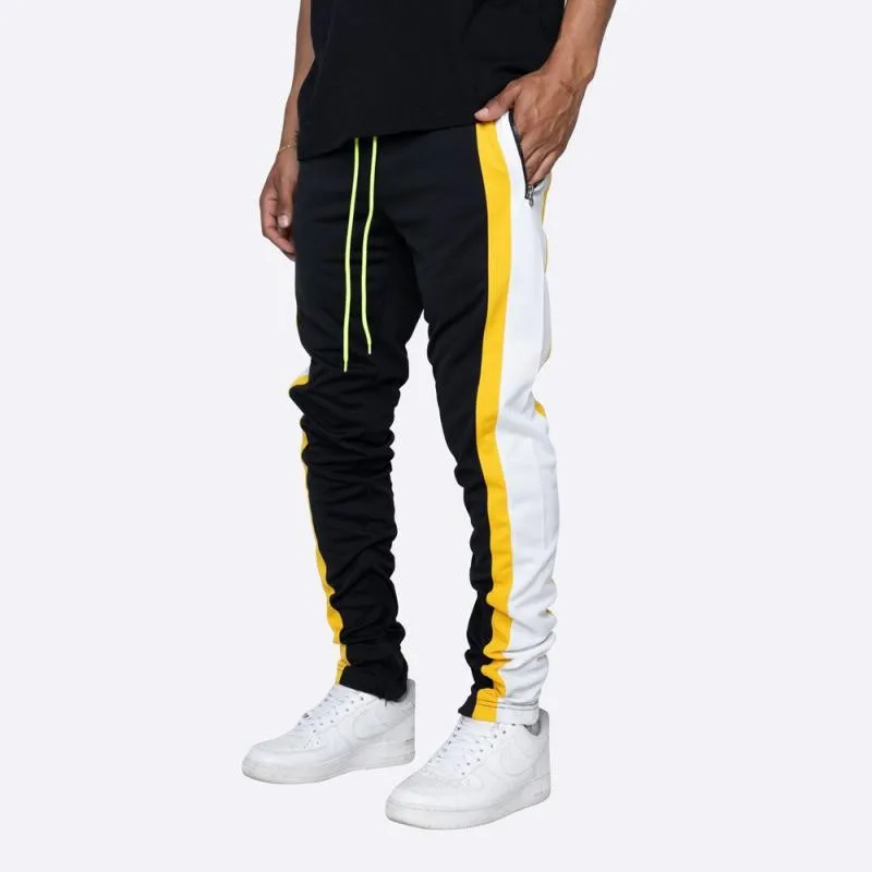 

Men Running Gym Pants With Zipper Sports Fitness Jogging Tights Gym Bodybuilding Sweatpants Training Running Jogging Foot Pant
