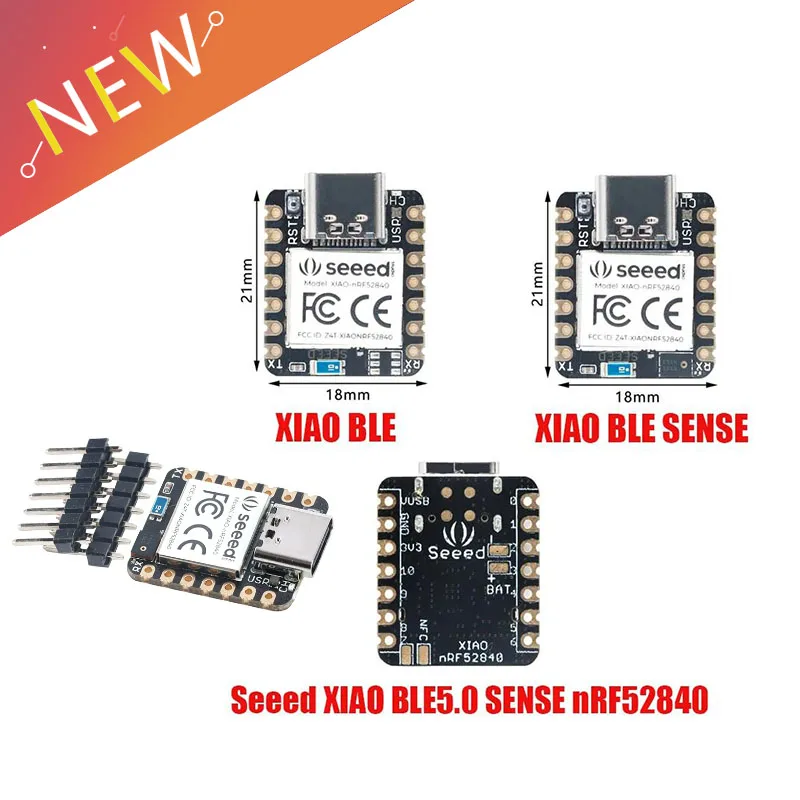 Seeeduino Xiao Bluetooth-c Módulo de Desenvolvimento para Arduino Nano e Uno Microcontrolador Braço Funciona com Studio Nrf52840 1pc Pcs