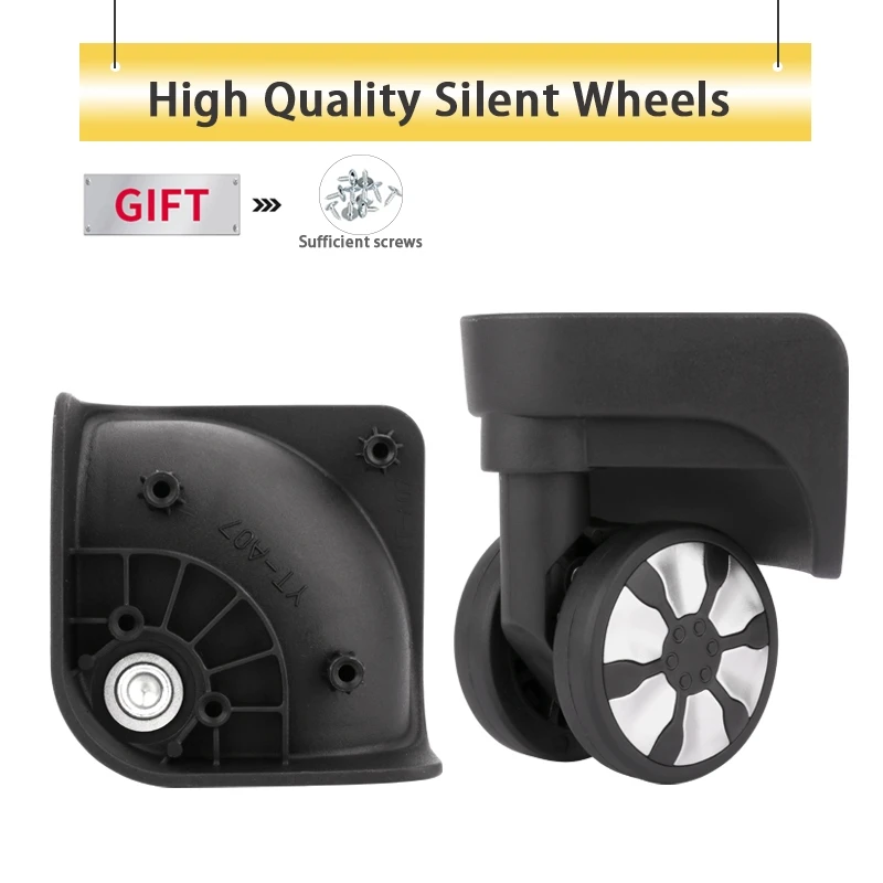 

Luggage Wheel Boarding Suitcase Trolley Maintenance Hand-Cranked Universal Wheel 360°Rotating Aircraft Wheel Mute Caster