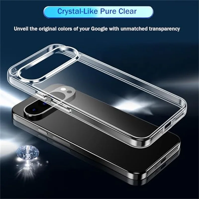 Flexible Durable Phone Case - Slim Clear TPU Cover with 360° Soft Transparent Shockproof Shield