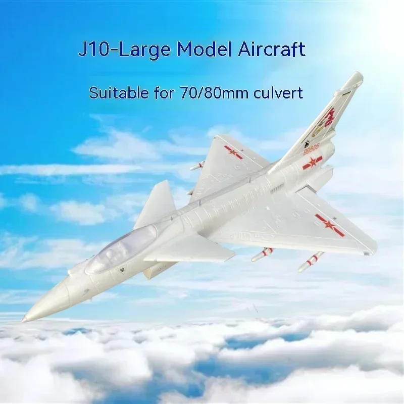 Assembly Of 70/80mm Ducted J-10 Fixed Wing Model Electric Remote-controlled Fighter Jet Resembling A Real Super Large Aircraft 3