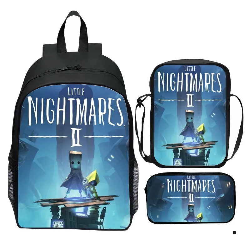 Little Nightmares set backpack, Little Nightmares 2 backpack, small shoulder bag, pencil case 1