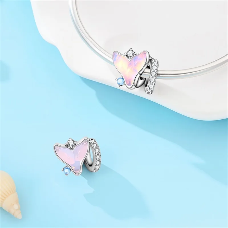 Heißer Verkauf 925 Sterling Silber Charms Perlen Für Immer Liebe Herzförmige Schleife Familie Charms Baumeln Für Armband Frau DIY Schmuck Geschenk – Detail 40