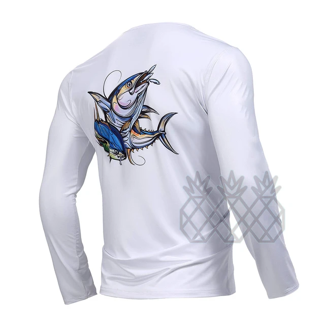 Fishing Shirt UV Protection Men Fishing Long Sleeve Shirts Camisa