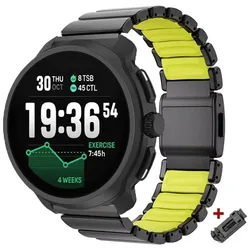 Elegant Alloy Metal Strap - Premium Replacement Band for Suunto Watches (BGr)