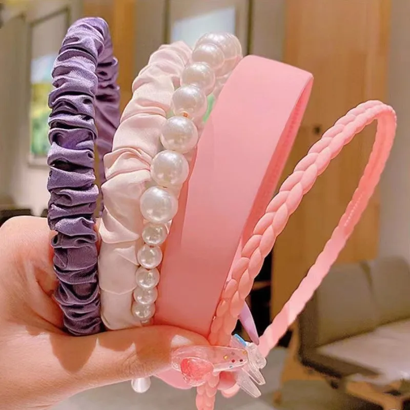 New Multi-style  Wave Resin All-match Scrub Hair Band Headband for Lady Child Girl Parent-child Hair Accessories Headwear