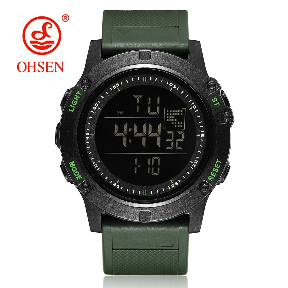 Orologio Digitale Uomo Sportivo Militare Con Doppio Display Analogico LED | Cronografo Sveglia Data 3 ATM Resistente