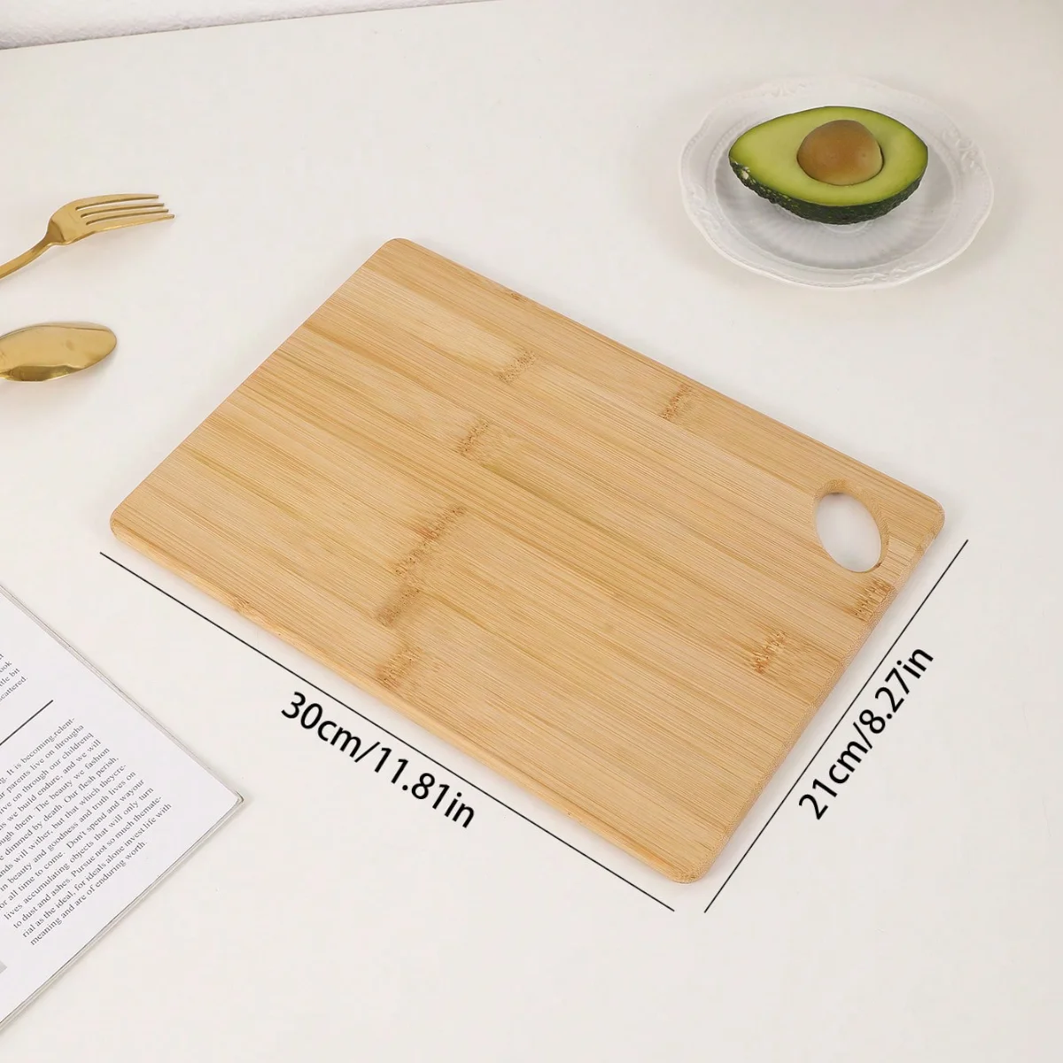 Versatile Bamboo Cutting Board Set - Large, Medium, and Small Boards for Cheese, Bread, Fruit, or Steak