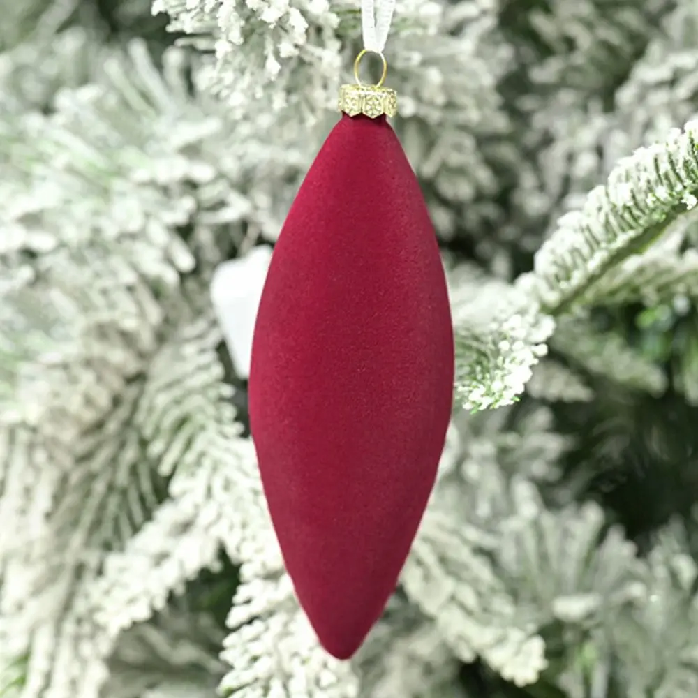 Description Picture 6 of item27pcs Flocked Velvet Christmas Ball Pendant  Elegant Xmas Tree Hanging Ornaments Reusable Shatterproof Christmas Balls Ornaments