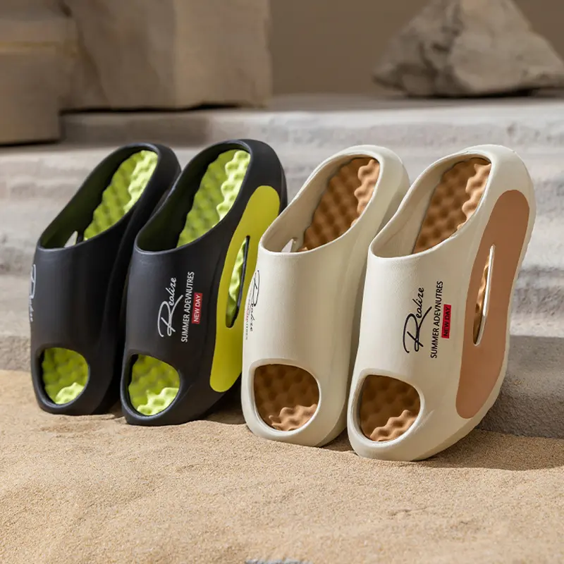 Summer Men's Massage Slippers Indoor Outdoor Sandals Beach Men Casual Shoes Soft Slides Flip-flops Men Women Home Slippers - Image 2