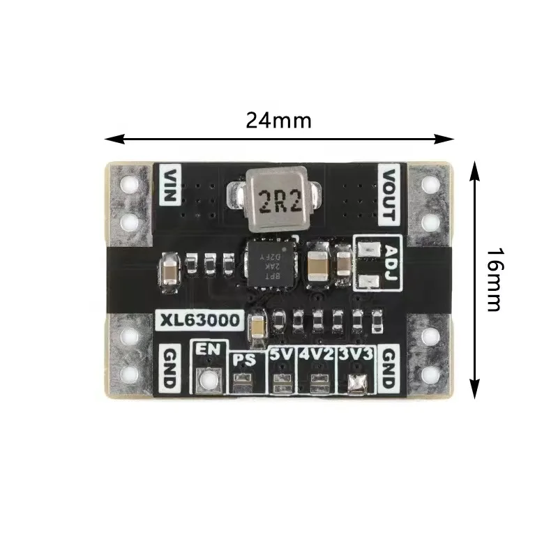 TPS63000-3.3/4.2/5.0V USB/lithium battery automatic buck boost power module DC voltage stabilization