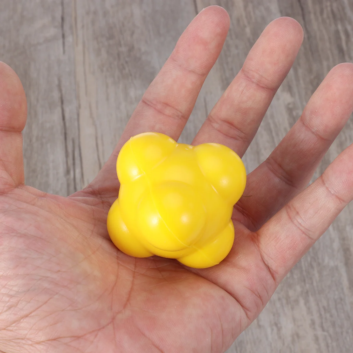 58mm Baseball Agility Reaction Ball for Developing Exceptional Hand-Eye Coordination-Medium Difficulty (Yellow)