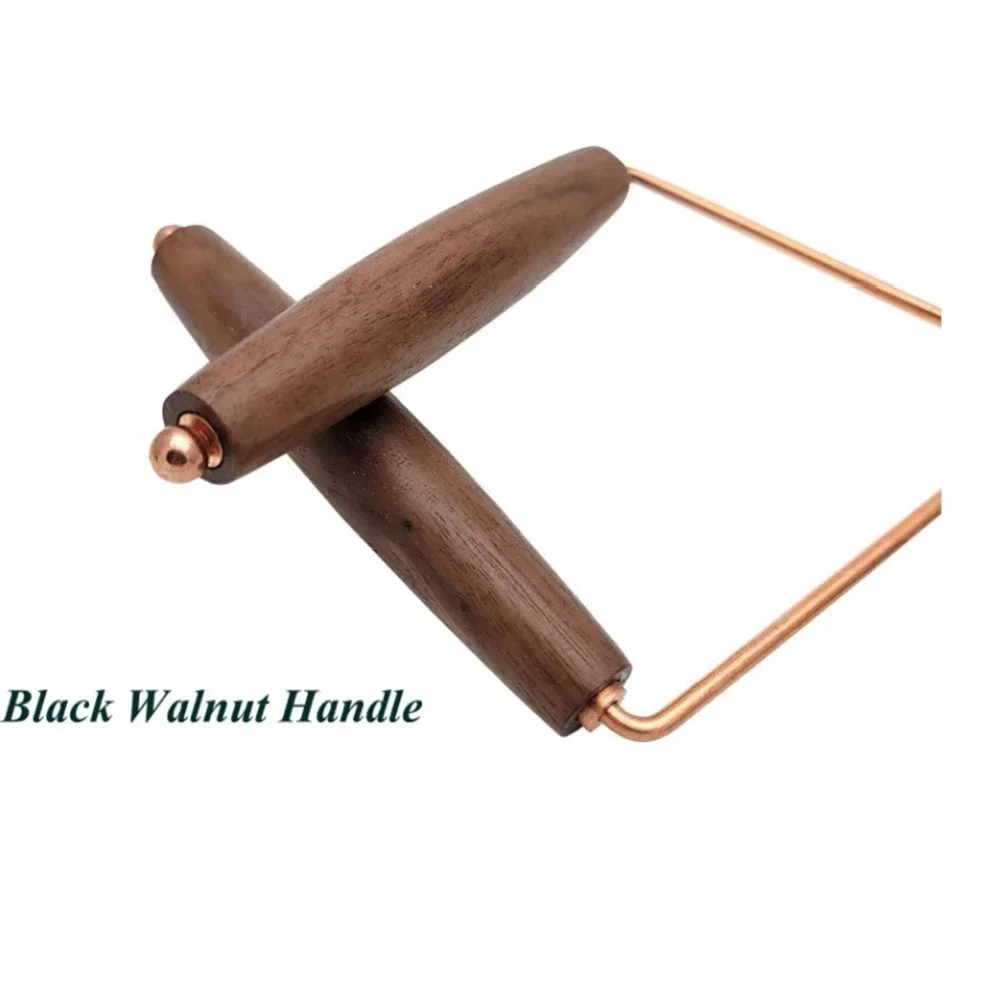 Pure Copper Detector Rod Metal Detecting Sticks Dowsticks Finding For Treasure Hunting Divination Water Rods Tools 11.4x4.7 Inch 2