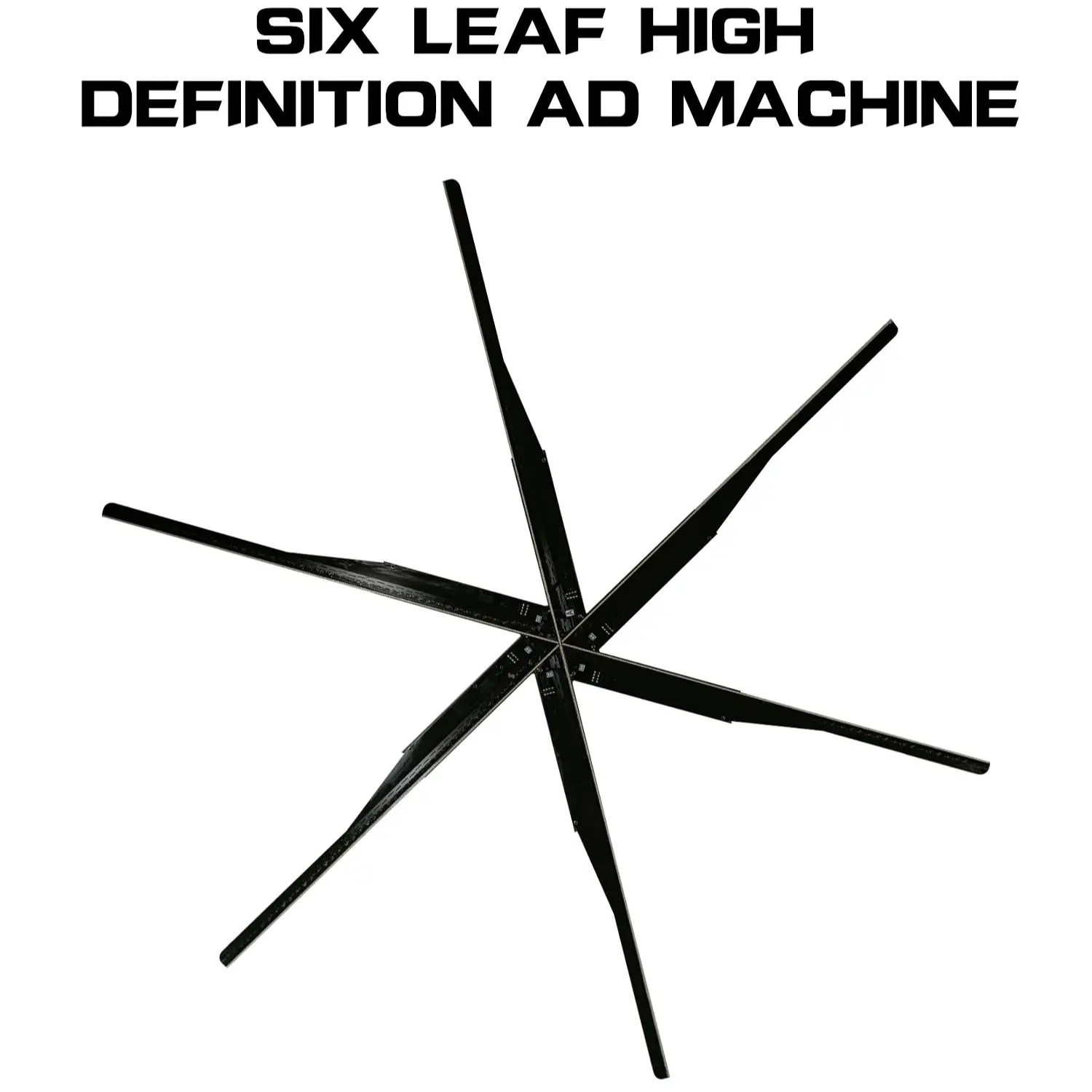 New 70CM 3D Fan 6 Fan Blade Wifi Logo Light 1152Led Beads Advertising Light Supports Image And Video Holographic Projection Cool