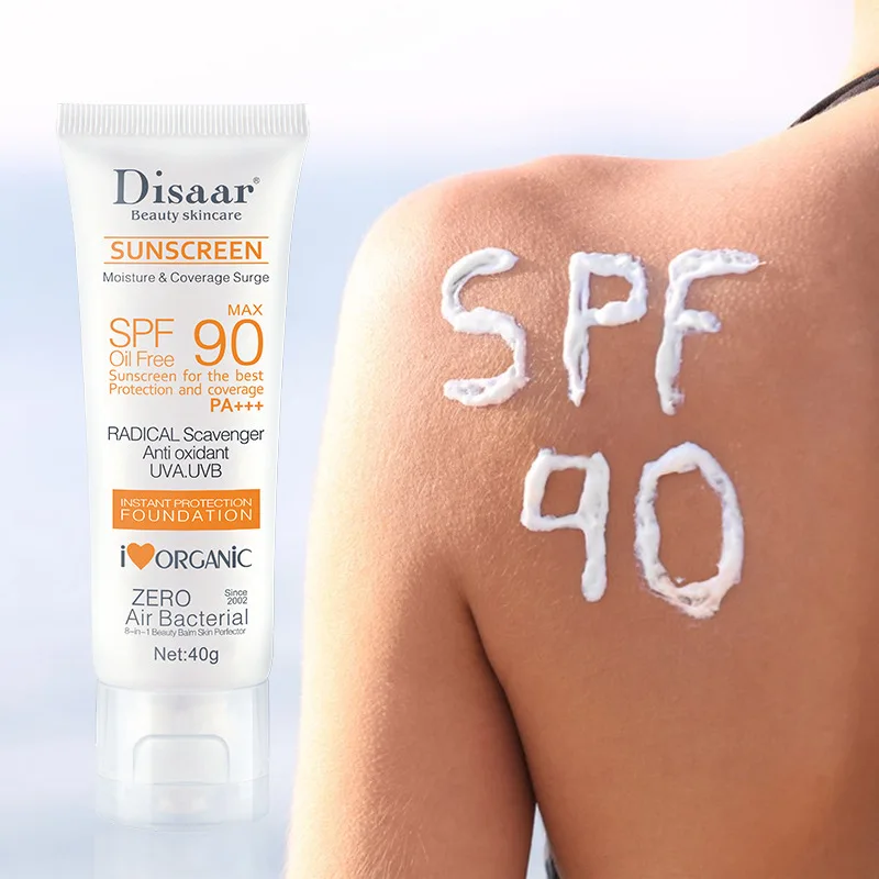 Facial Body Sunscreen Skin Whiten Sun Cream SPF90 Waterproof Face Body Arms Thighs Outdoor UV Protective Cream Seaside Sunblock