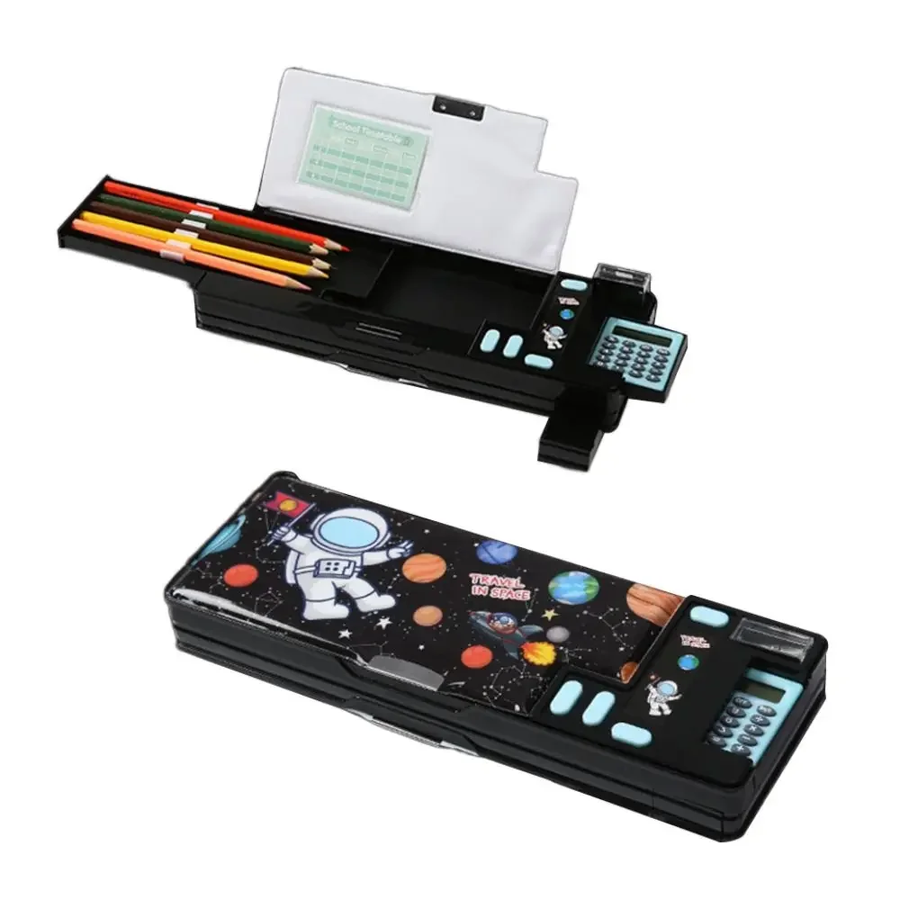 Lockable Pencil Case With Calculator, Standing Cylinder