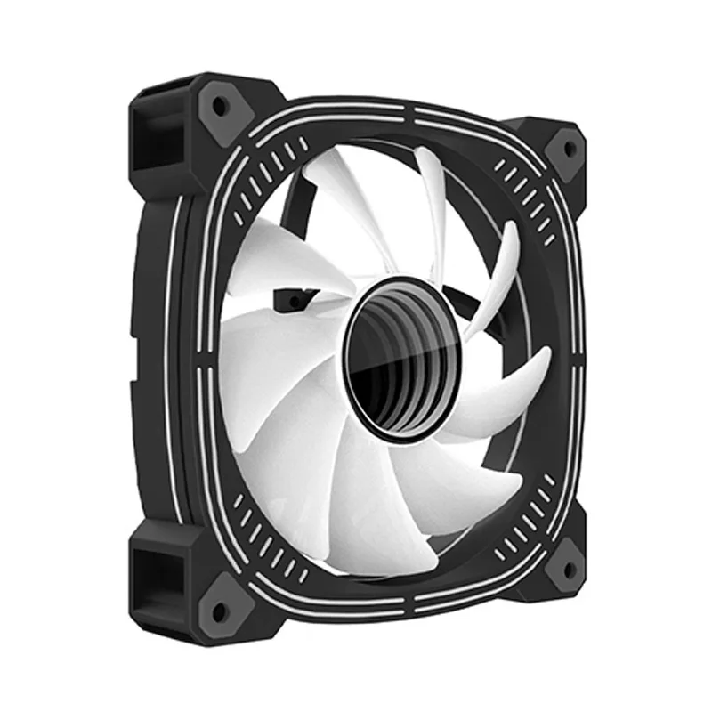 Teucer Prism12025 ii Case Ventilador 120 mm 5v 3pin Argb Espelho Cíclico Efeito de Luz 8001600rpm Pwm Ventilador em Tandem Emenda Ventiladores de Refrigeração do Computador - Imagem 3
