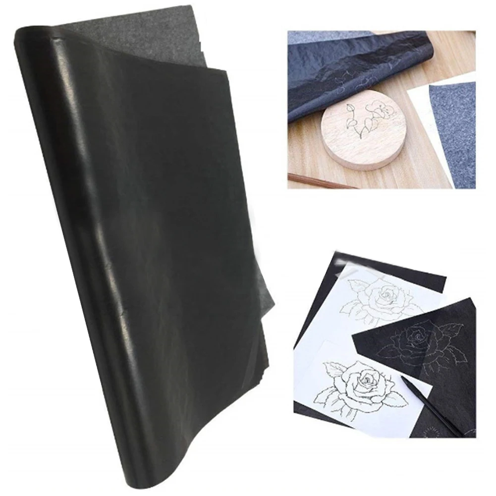 25 Sheets Art Craft Graphite DIY Transfer Tracing Copy Carbon Paper Wood Burning Office Stationery Painting Accessories Legible