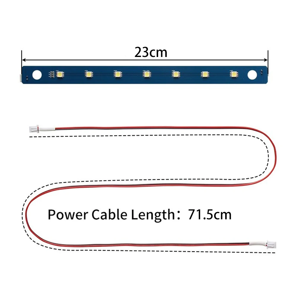 LED Light Strip for 3D Printers with 7Pcs Lamp Beads and Cable