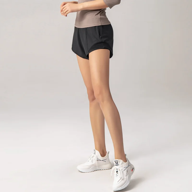 2024 Sport Shorts Women Sportswear Double-deck Running Shorts Yoga Bottoms Summer Gym Fitness Training Jogging Short Pants 3