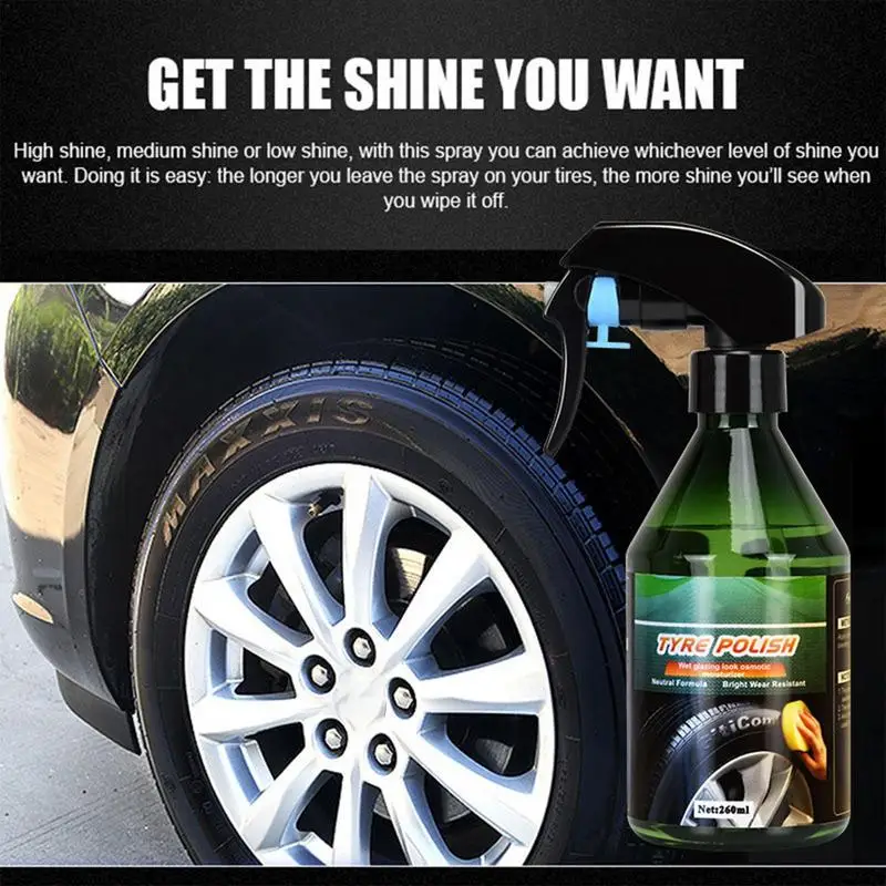 Car Rim Cleaner Brake Dust Remover Portable Car Maintenance Cleaning Care Cleaning Spray Tire Shine Rim For Cars SUVs
