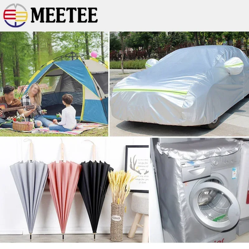 Premium Thin Waterproof Silver-Coated Fabric - Outdoor Sunscreen Material for Car Covers, Sunshades, and Tents