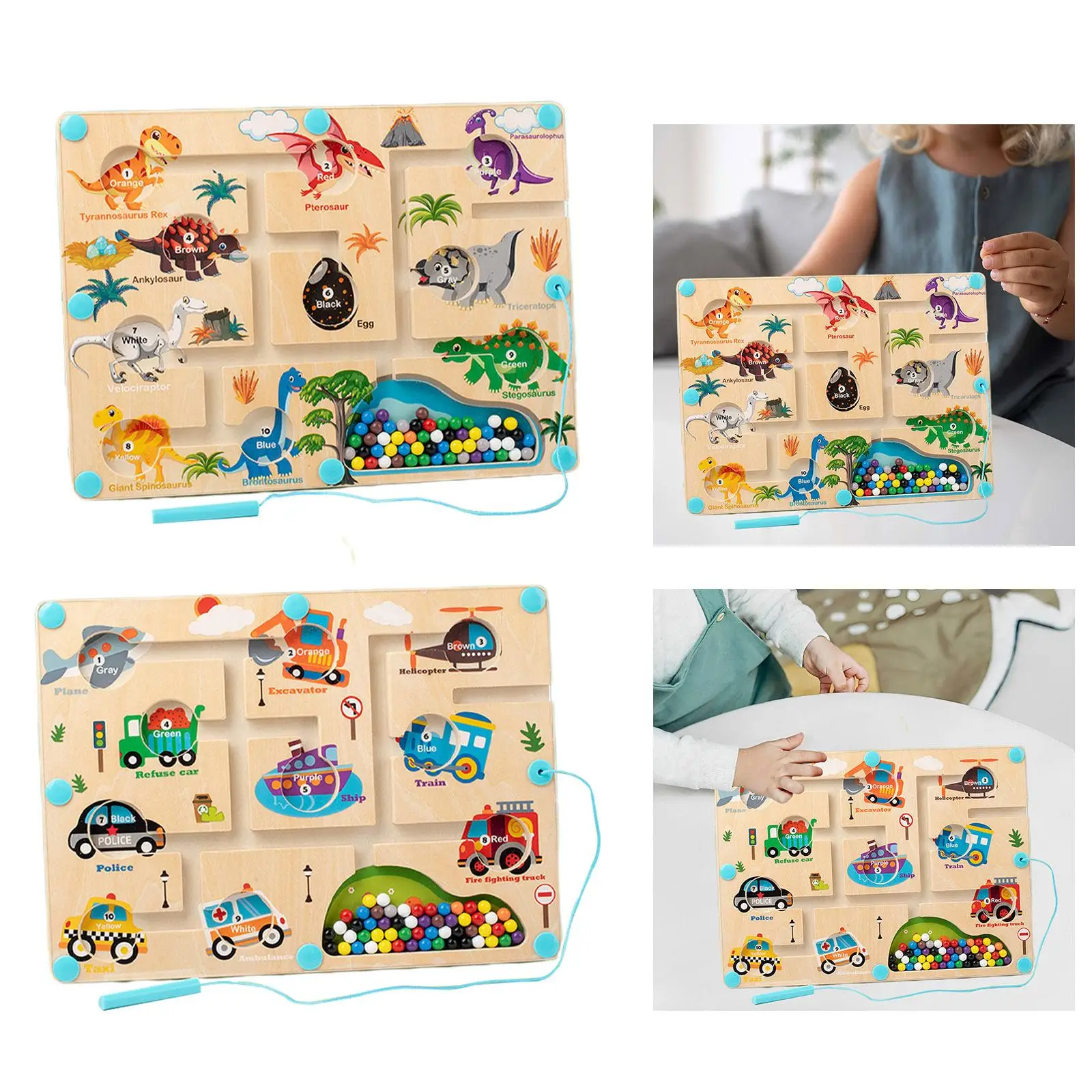 

Магнитный Лабиринт для сортировки цветов, Настольная сортировочная игра для детей возрастом 3 +, подарок на день рождения