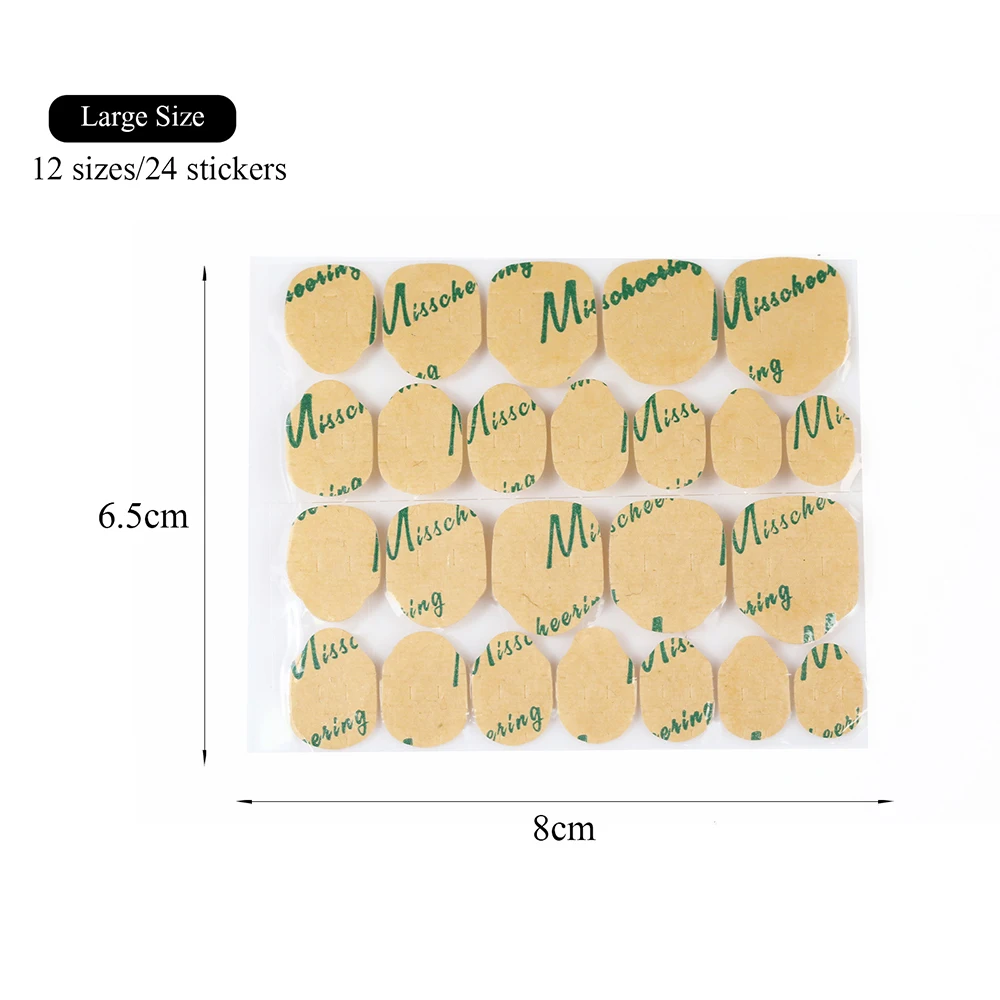 240Pcs Double Side Nail Jelly Glue Sticker False Nail Glue Paper For Fake Nails Clear Jelly Gel Pad Press On Nails Manicure Tool fake nails jelly glue false nail glue false nails