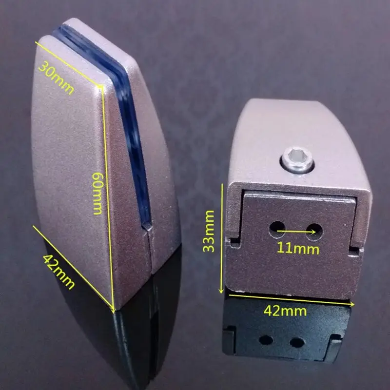 Office Desk Partition Support Bracket Shelf Clip Clamp Holder Desk Privacy Screen Clip Holder Glass Clip, Aluminum Alloy u type clips glass shelf clamp holder stainless steel clips