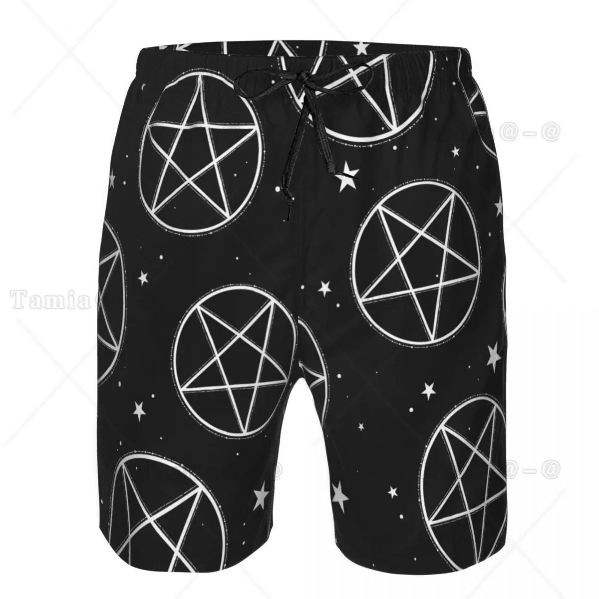 

Mens Swimwear Swim Short Trunk Pentagrams Pattern Beach Board Shorts Swimming Surffing Shorts