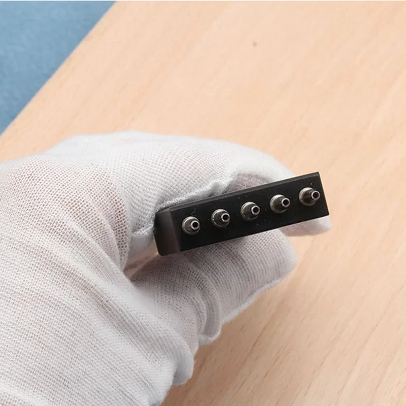 Leather Round Punching For Watch Strap Belt 1.2mm/1.5mm/1.8mm/2.0mm 6.5mm Row Punch Hole Handmade Leathercraft Perforated Tools