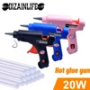 20W Hot Melt Glue Gun DIY Mini Household Industrial Guns Heat Temperature Thermo EU Electric Repair Tool Use 7mm Glue Sticks 1