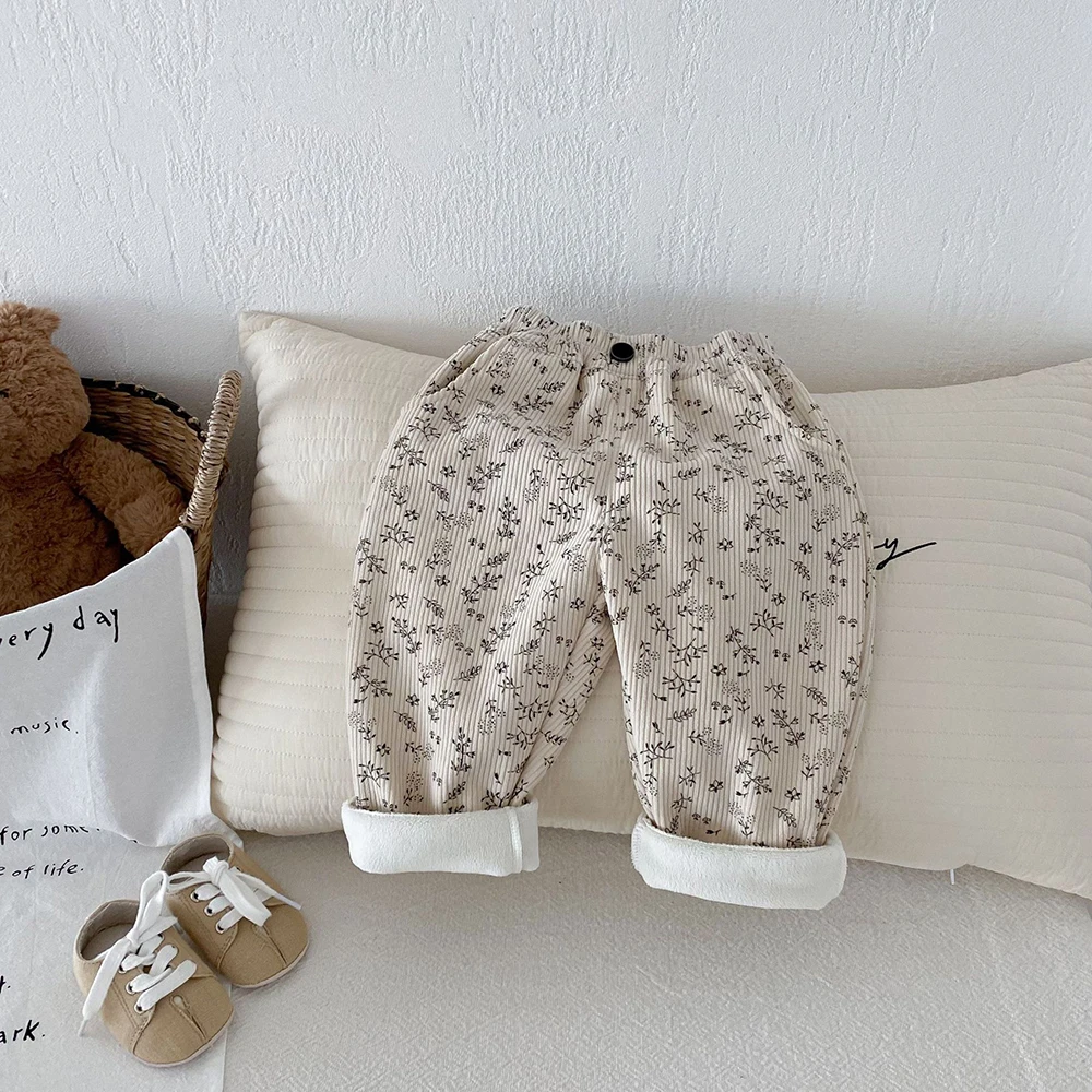 Thick Fleece-Lined Kids Pants 3